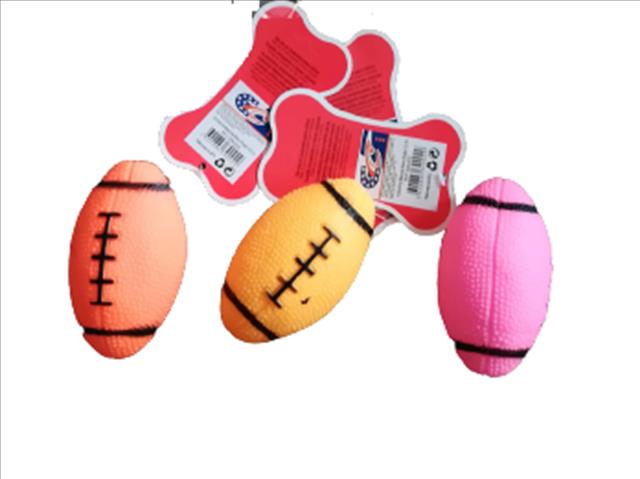 ACCESORIO MASCOTA BALON RUGBY 10CM 639-002