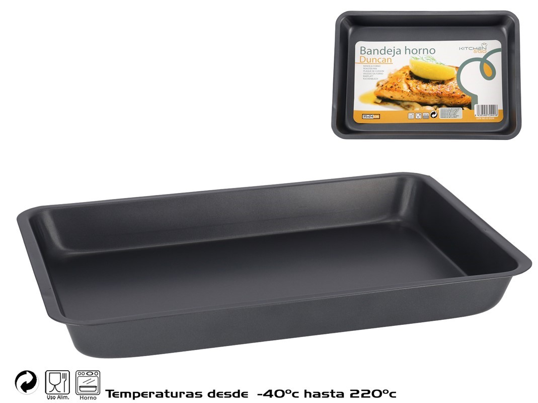 BANDEJA HORNO DUNCAN 28X19CM ACERO