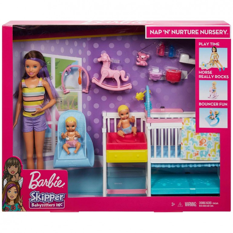 BARBIE 446GFL38 CANGURO CON BEBES