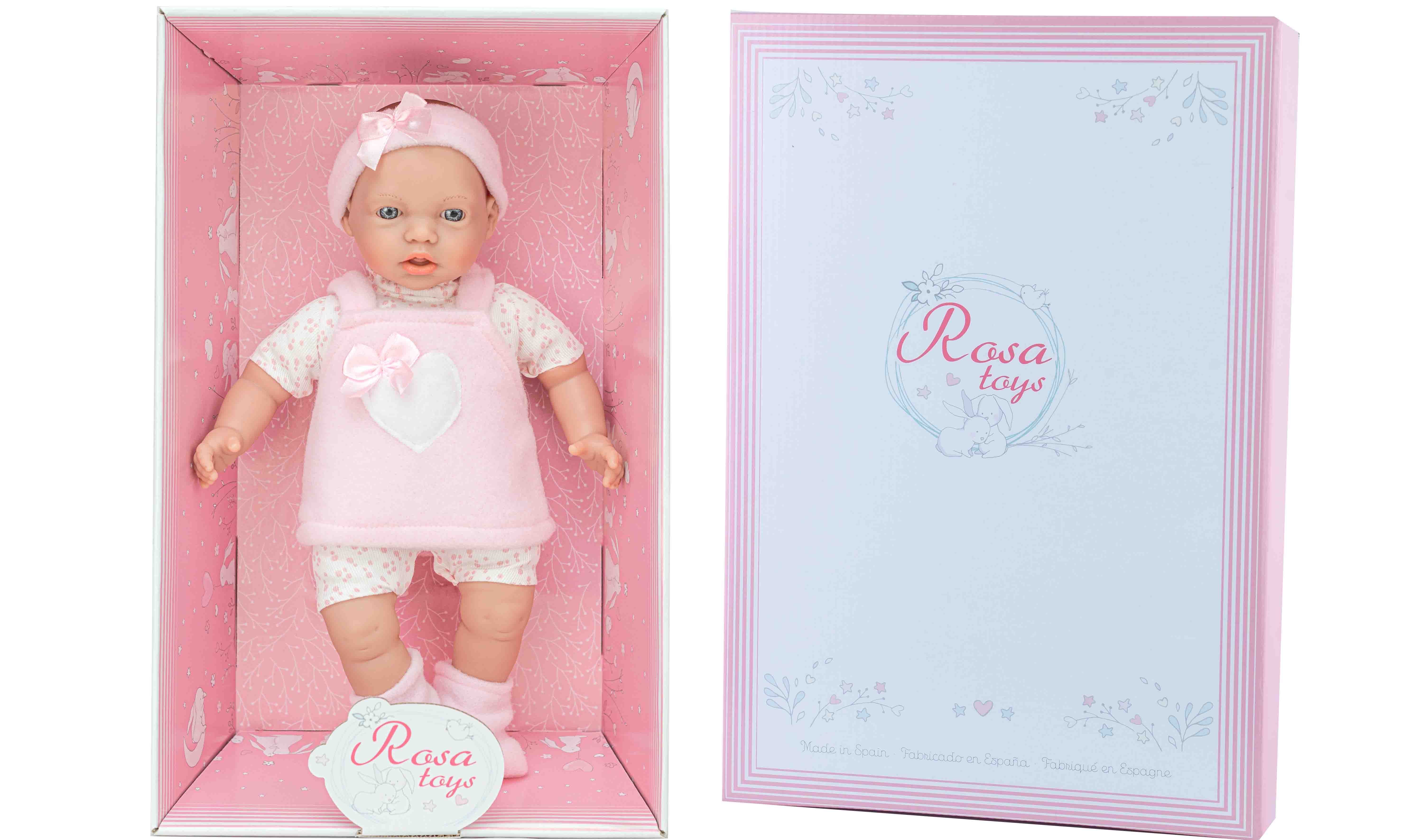 BEBE LLORON 2916 VESTIDO ROSA EN CAJA