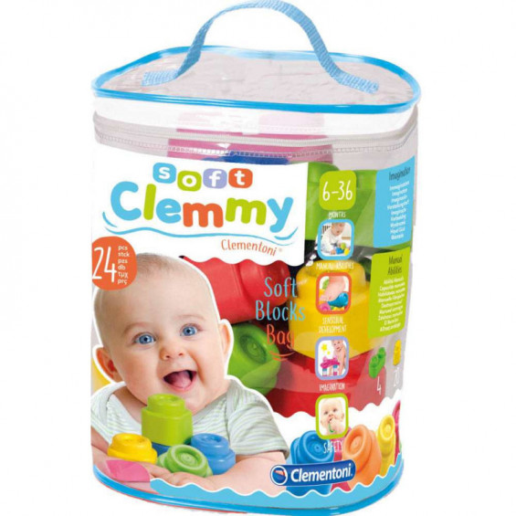 BLOQUES CLEMMY 14889 BABY BOLSA 24 BLOQUES