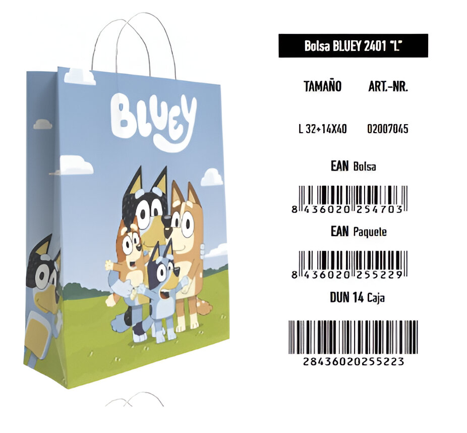 BOLSA BLUEY 02007045 32X14X40CM