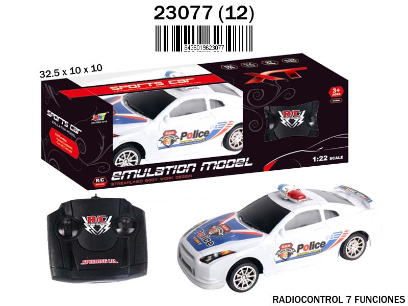 CAJA COCHE RC POLICIA 23077