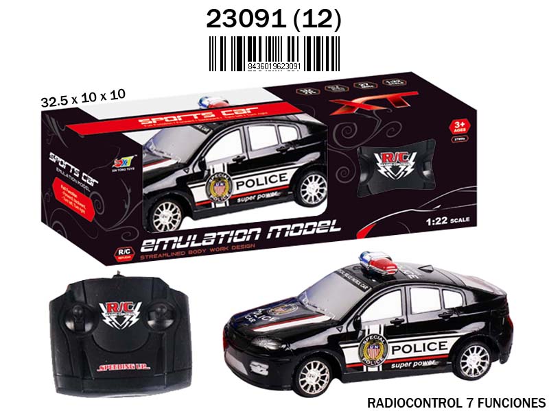 CAJA COCHE RC POLICIA USA 23091