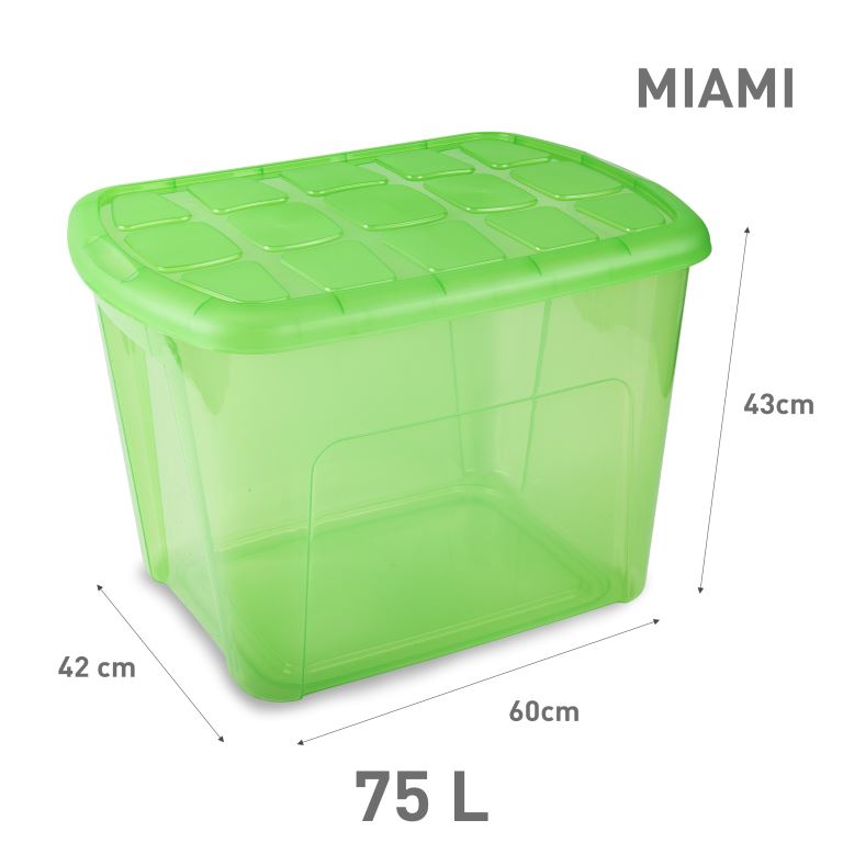 CAJA MIAMI 1427930 75L VERDE