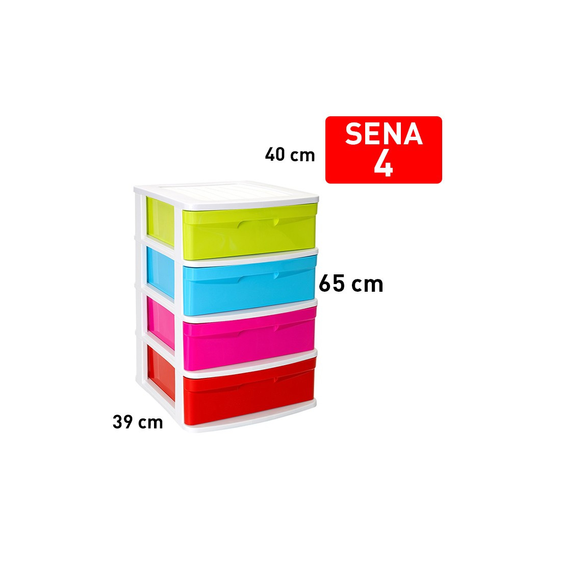 CAJONERA 1123558 SENA 4 CAJONES BLANCOLR