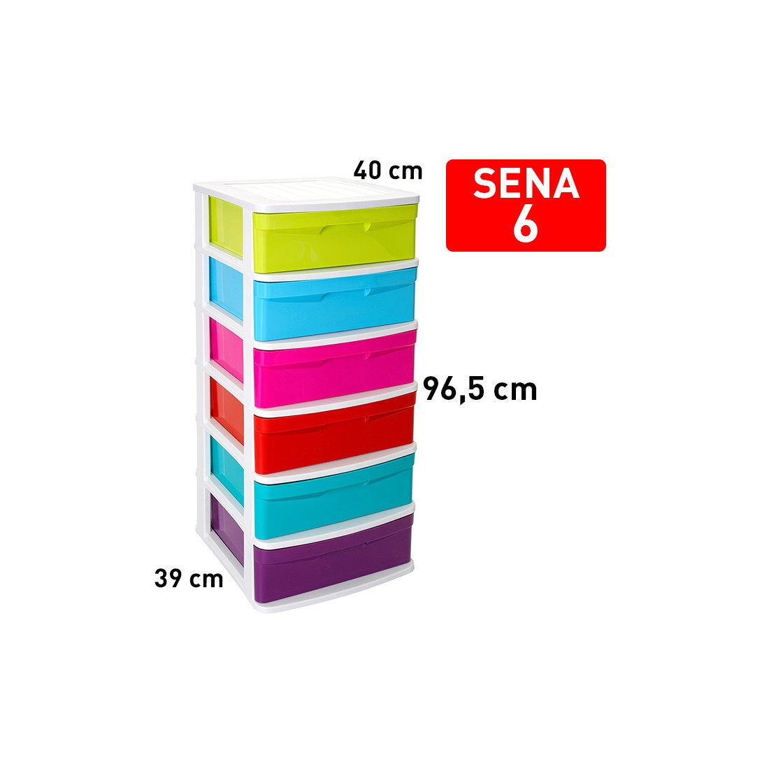 CAJONERA SENA 6 CAJON BLANCOLOR 1126958