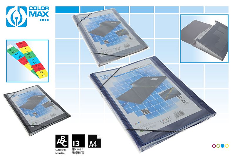 CARPETA CLASIFICACION 72453 DOCUMENTOS 13 BOLSILLOS