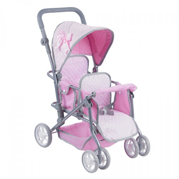 CARRITO GEMELAR MUÑECA 2021-1623 56X37X68CM