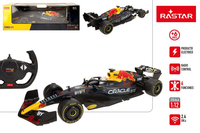 COCHE F1 41286 RED BULL ORACLE 1:12 RASTAR RC