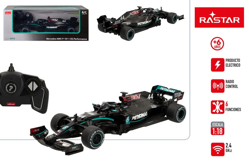 COCHE F1 46981 MERCEDES AMG 1:18 RASTAR RC