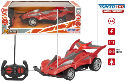 COCHE RC 46833 C/LUZ ROJO