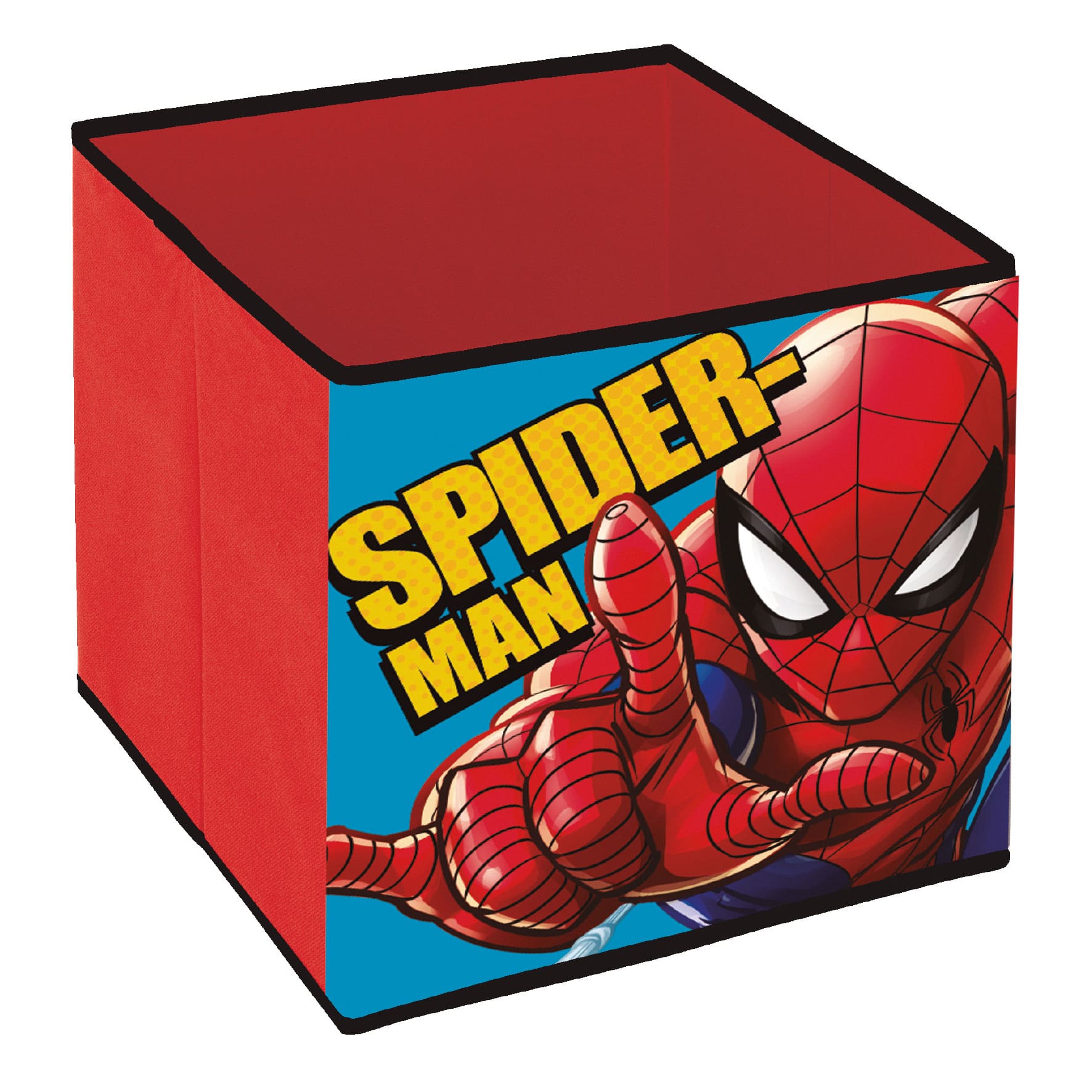 CONTENEDOR ORGANIZADOR SM15224 TEXTIL DE CUBO PLEGABLE 31X31X31CM SPIDERMAN