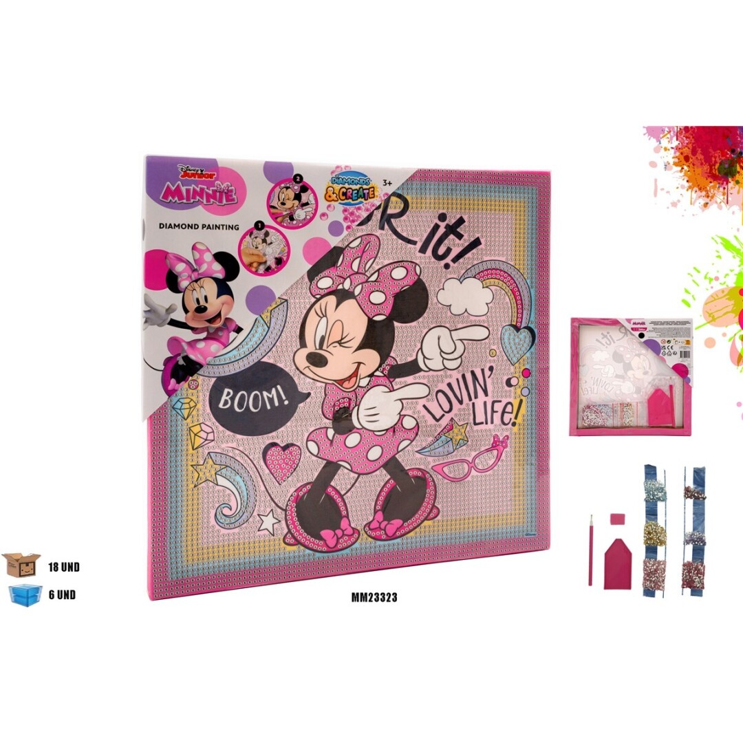 CREA MINNIE MOUSE BORDADOS DIAMANTES MM23323