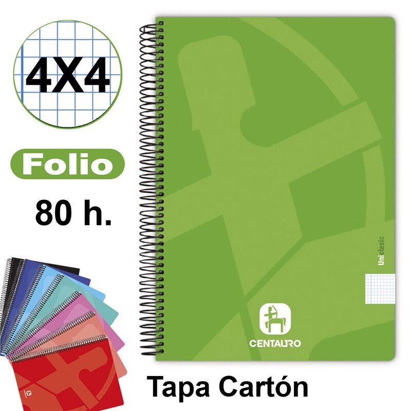 CUADERNO T. BLANDA CENT Fº 80H/60G 4X4 SURTI 88440299