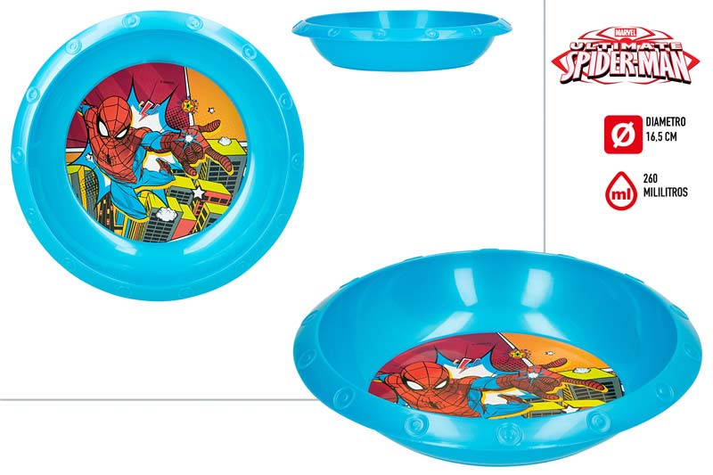 CUENCO 71661 VALUE PLASTICO SPIDERMAN