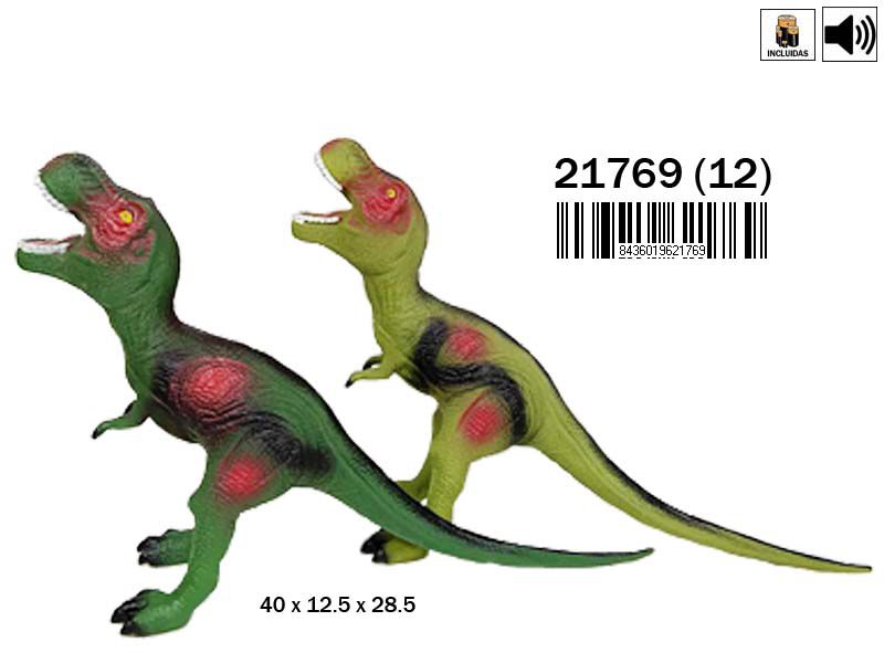 DINOSAURIO 21769 ISAACSAURUS REX C/SONIDO 2 COL.