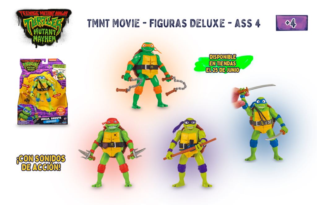 FIGURA TU800000 (T) DELUXE TORTUGAS NINJA