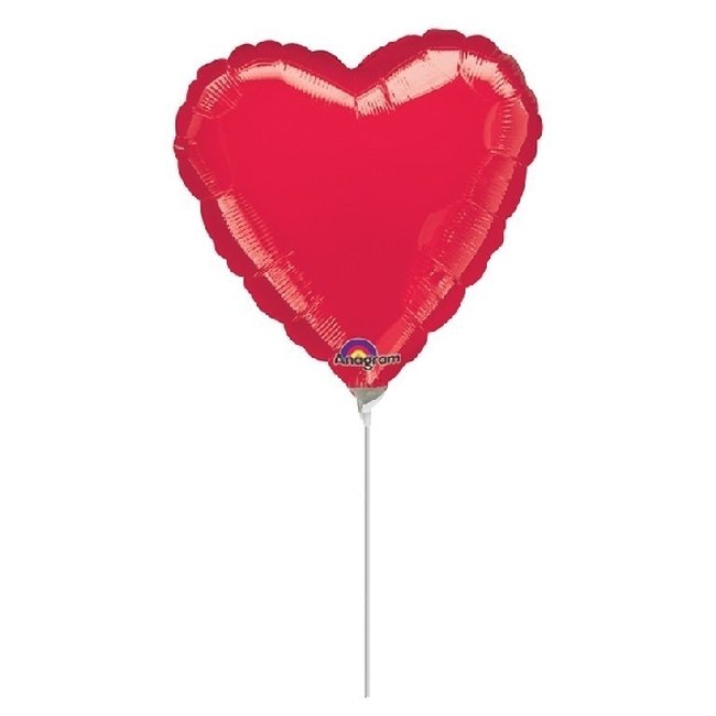 GLOBO MINI CORAZON 2964709 ROJO GLOBO