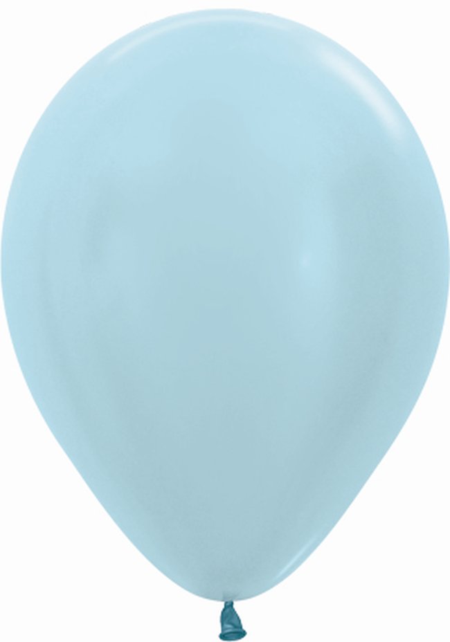 GLOBO R12-440 LATEX SATIN AZUL 30CM SET 50UDS