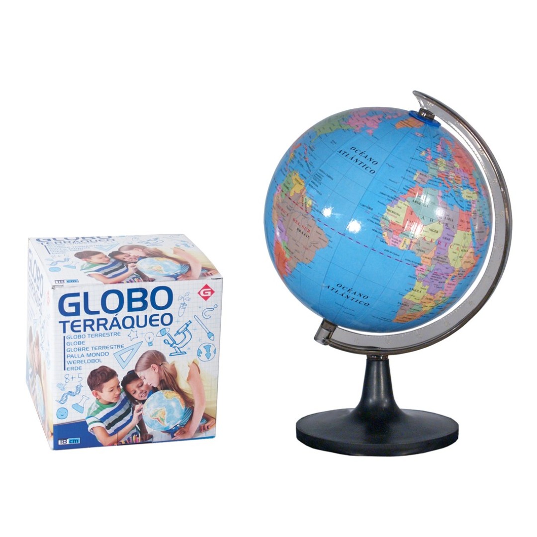 GLOBO TERRAQUEO 18CM PLASTICO