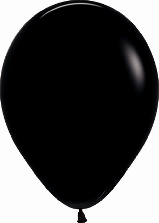 GLOBOS LATEX R12-080 NEGRO FASHION 30CM