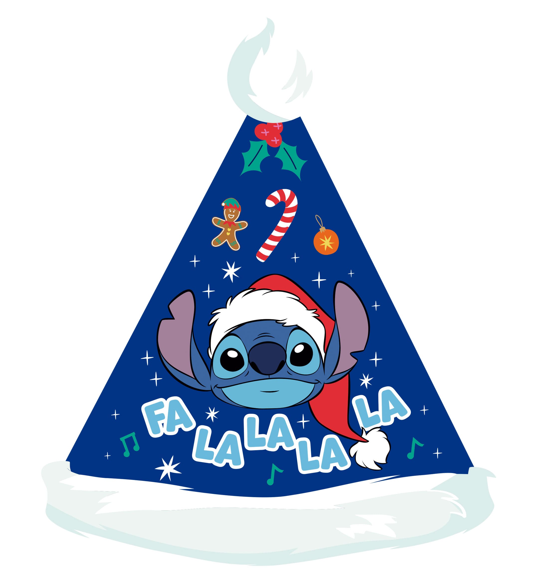 GORRO DE NAVIDAD WD16737 PAPA NOEL STITCH