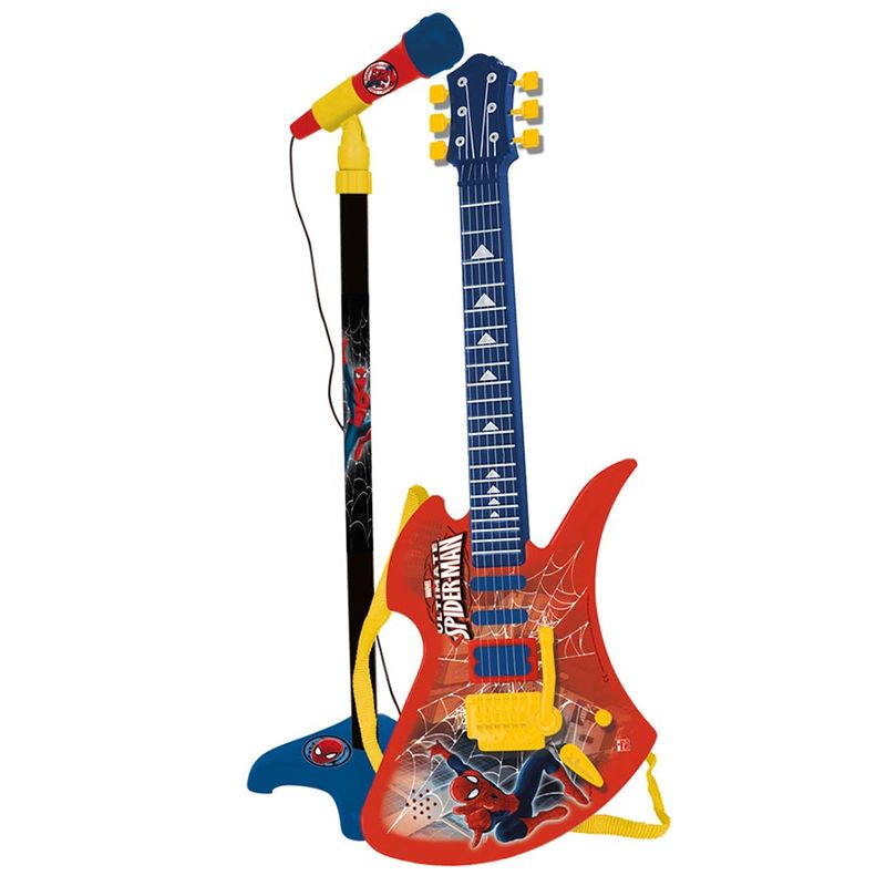 GUITARRA CON MICRO 564 SPIDERMAN*