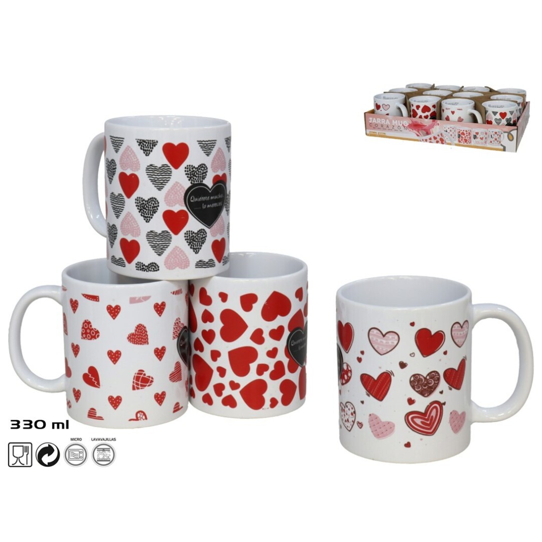 JARRA MUG CORAZON 330ML