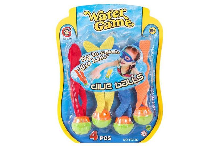 JUEGO BOLAS CON CINTA PARA BAJO DEL AGUA 03-1313