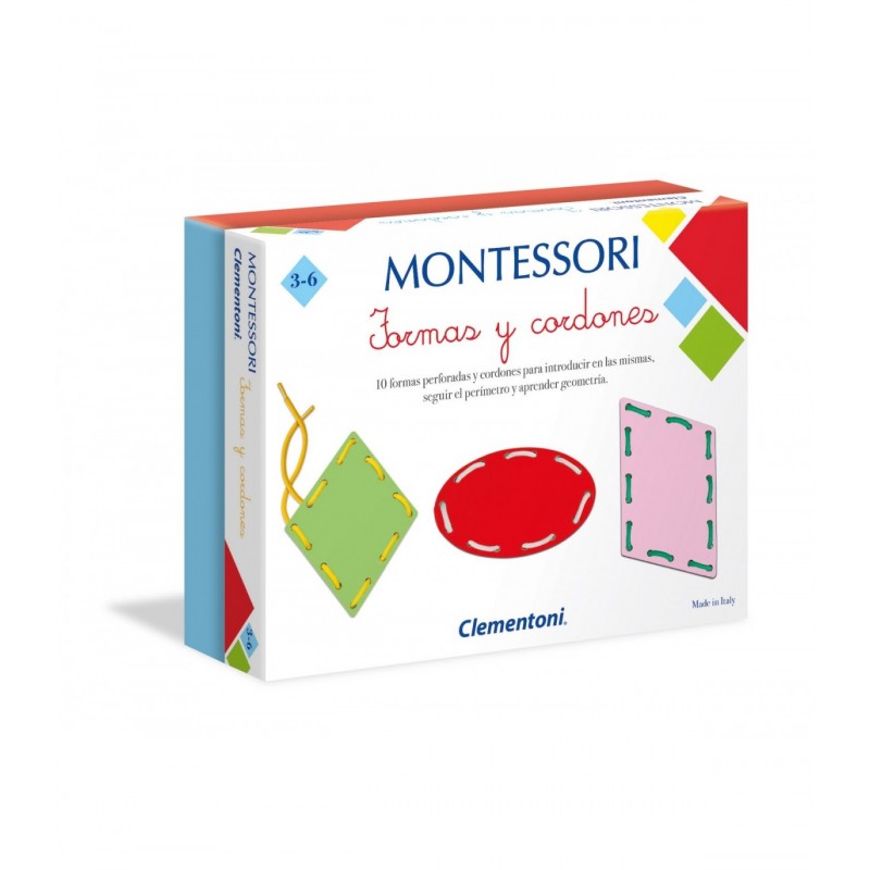 JUEGO MONTESSORI 55293 FORMAS Y CORDONES**