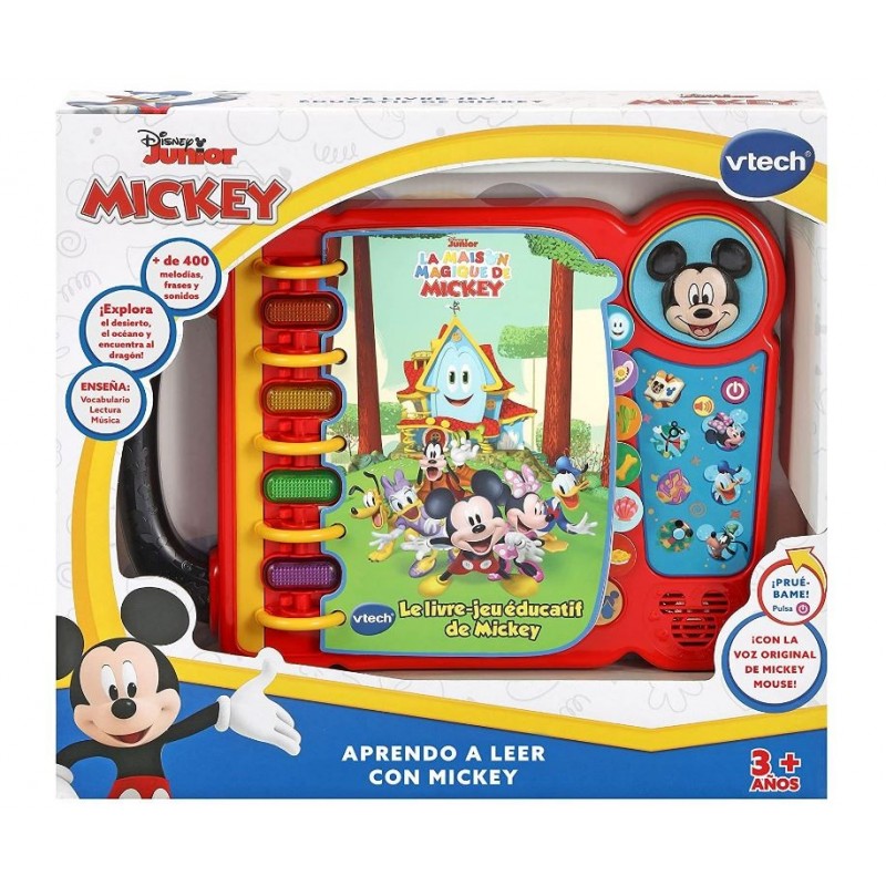 LIBRO INTERACTIVO 554022 APRENDO A LEER CON MICKEY