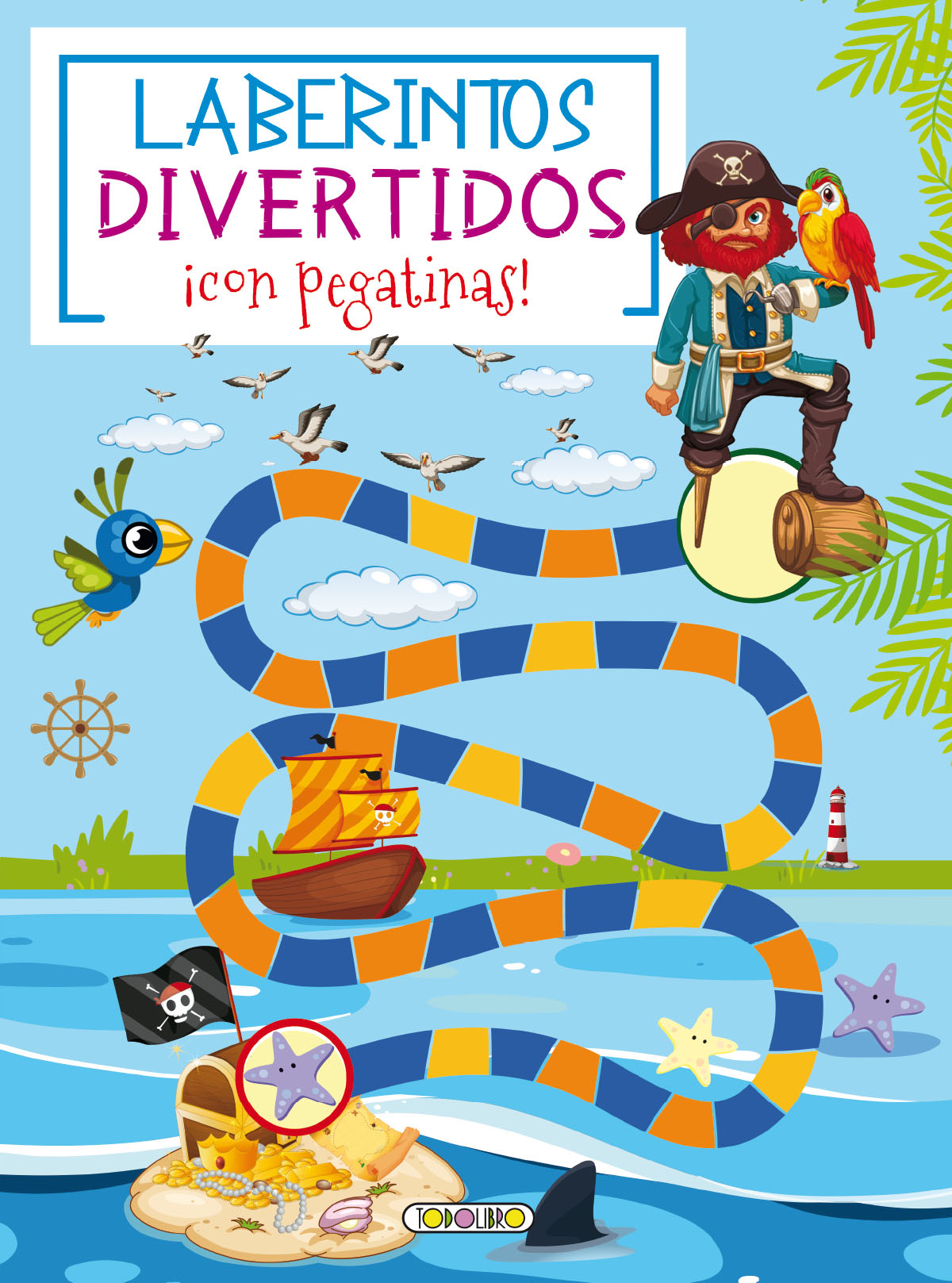 LIBRO T5106001 LABERINTOS DIVERTIDOS C/PEGATINAS**