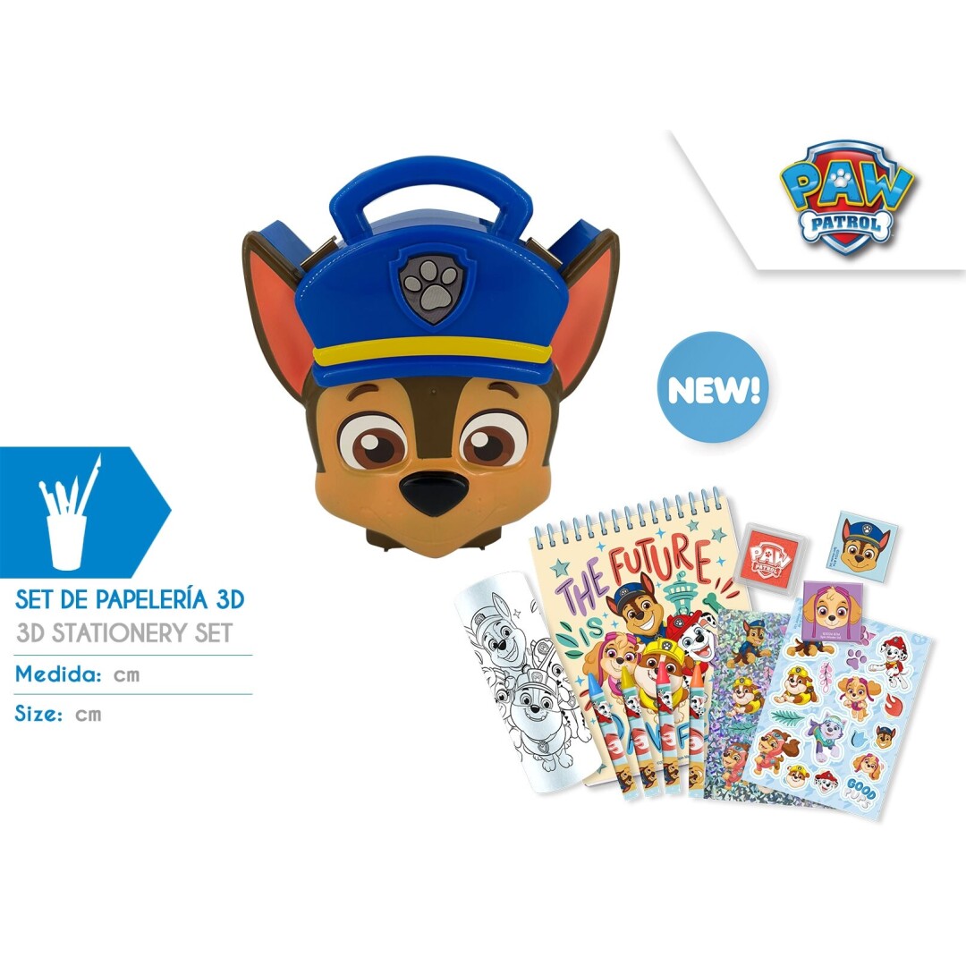 MALETIN 3D CON PAPELERIA PAW PATROL PW19960