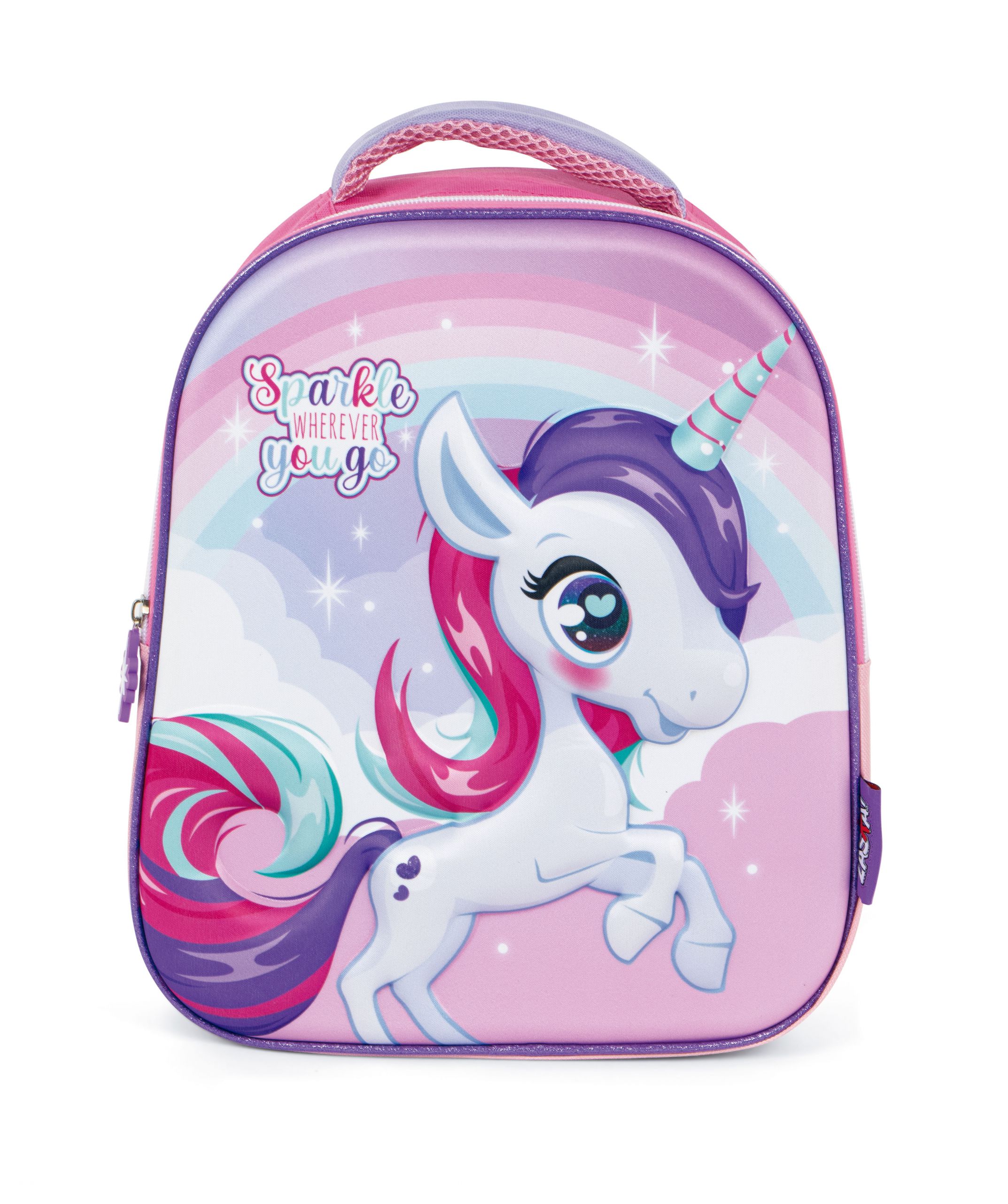 MOCHILA 3D ZK16461 UNICORN 26X32X10CM