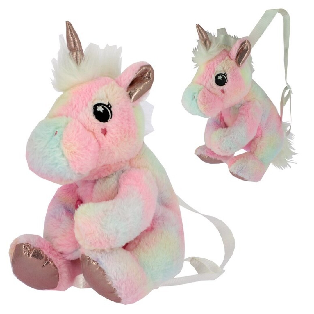 MOCHILA 5464 PELUCHE UNICORNIO 30CM