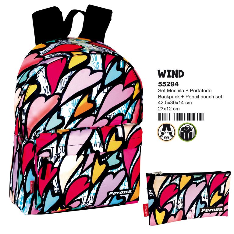 MOCHILA 55294 + PORTATODO WIND**