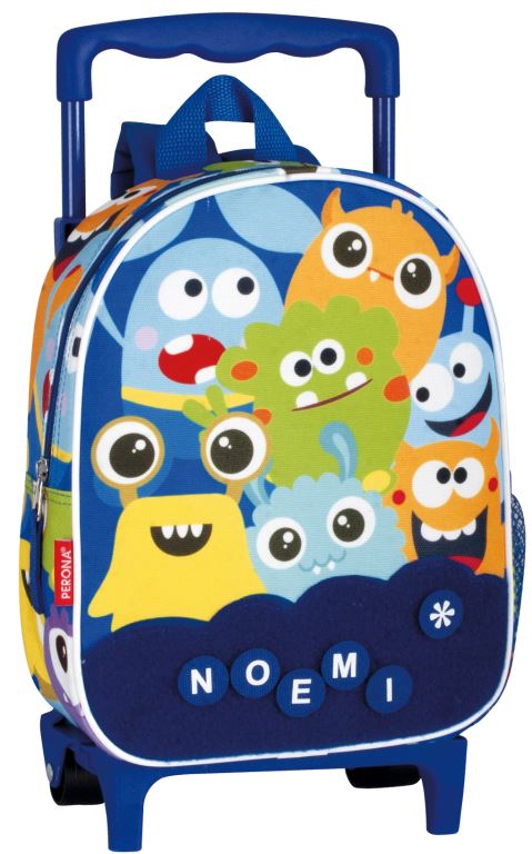 MOCHILA 57546 C/RUEDAS MONSTERS**