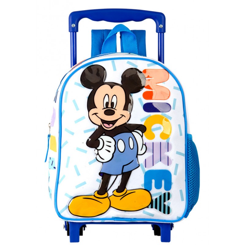 MOCHILA 58436 C/RUEDAS MICKEY 28X24X10CM**