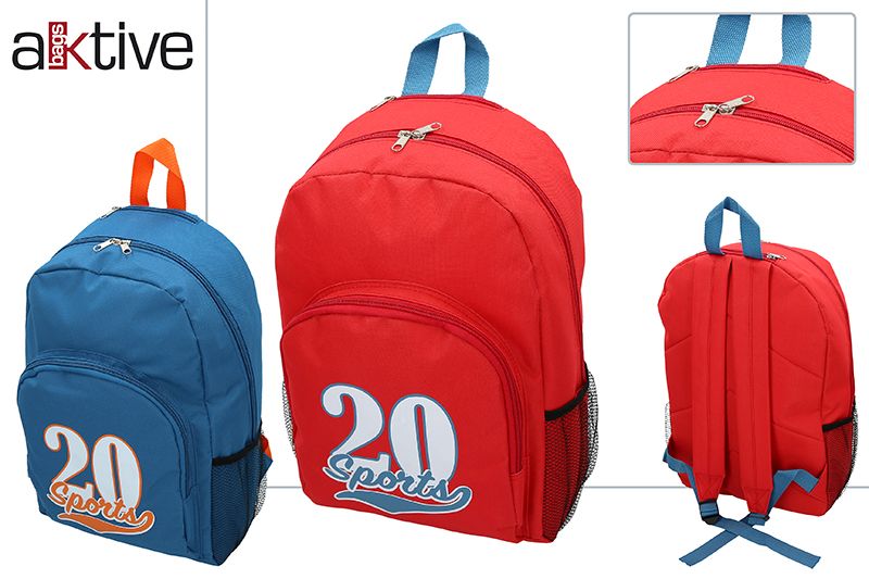 MOCHILA CASUAL 82104 SPORTS 2STD 32X41CM*