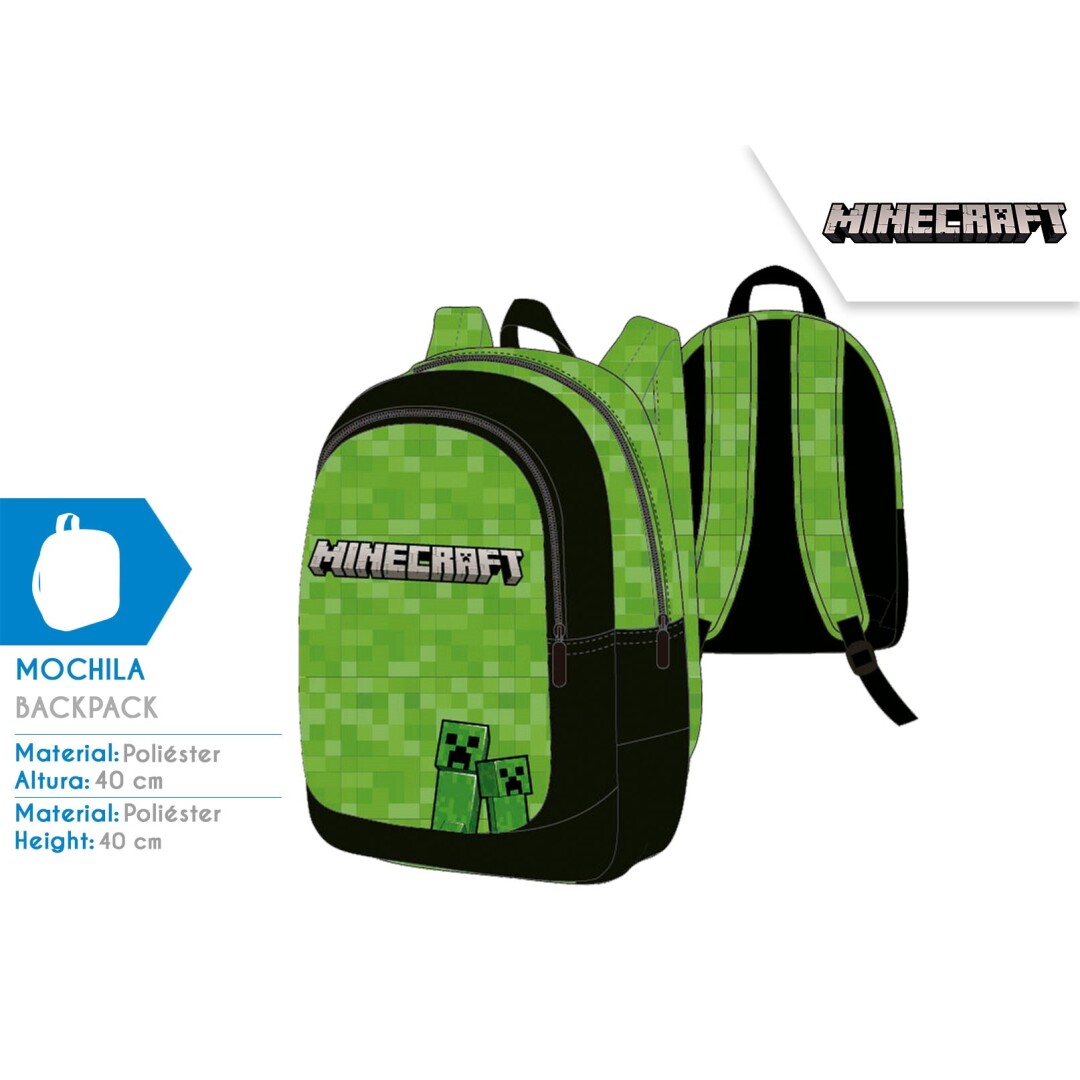 MOCHILA MCJC357 MINECRAFT 40CM**