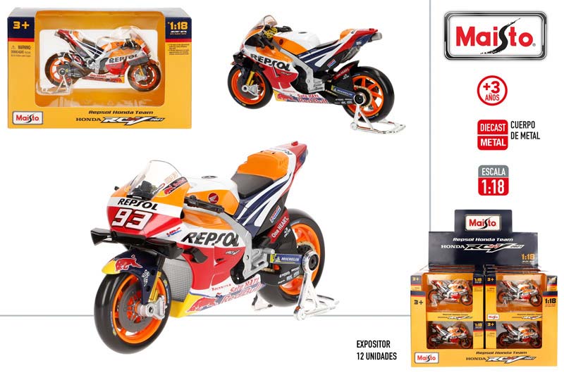 MOTO 78000 HONDA REPSOL MARQUEZ 1:18