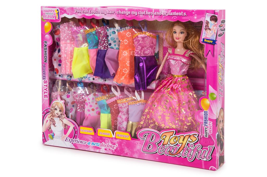 MUÑECA CON VESTIDOS EN CAJA 39-817