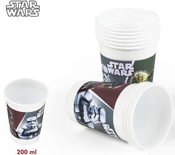 PACK 10 VASOS 71908 PLASTICO STAR WARS