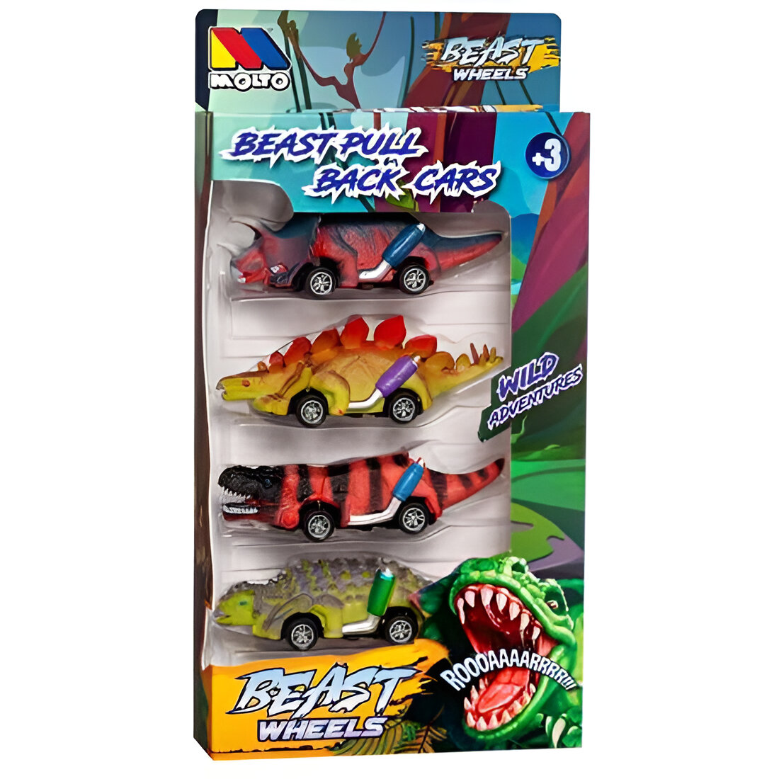 PACK 4 COCHES 24815 BEAST WHEELS