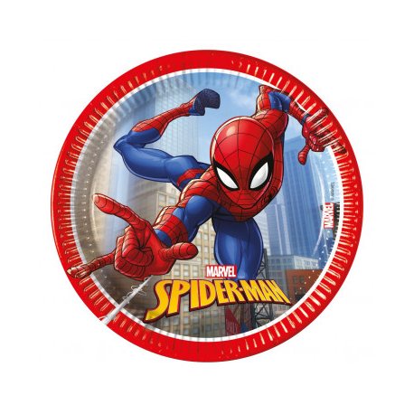 PACK 8 PLATOS 20CM SPIDERMAN 94054