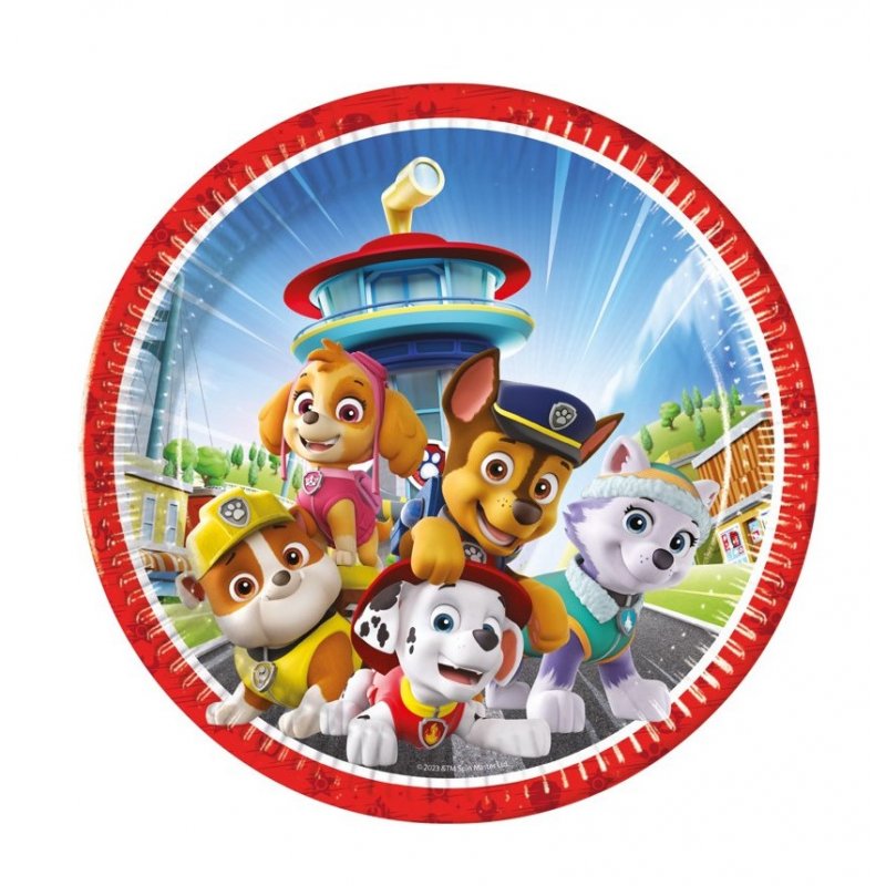 PACK 8 PLATOS PAW PATROL PR95597 23CM