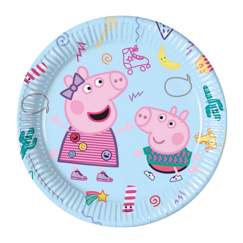 PACK 8 PLATOS PEPPA PIG PR93436 23CM