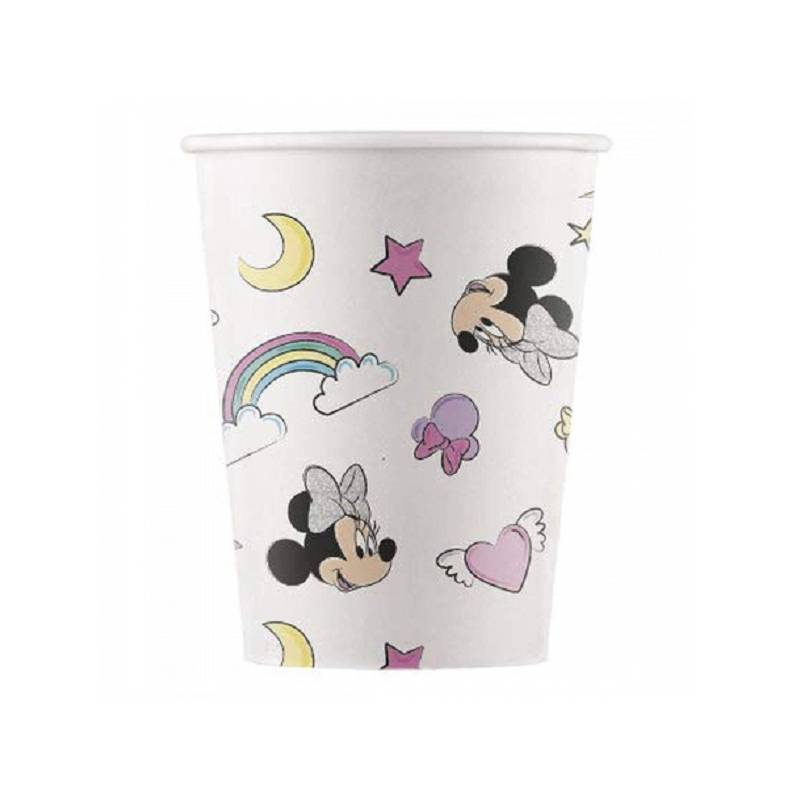 PACK 8 VASOS 90814 PAPEL 200ML MINNIE UNICORNIO