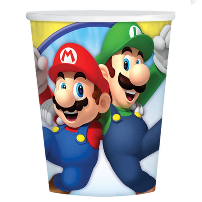 PACK 8 VASOS 9901537-66 25CL SUPER MARIO